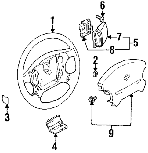 Steering Wheel & Trim for 2001 INFINITI G20 #0
