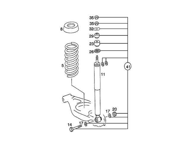 2013201613 - : Hydropneumatic Spring Leg for Mercedes-Benz Image