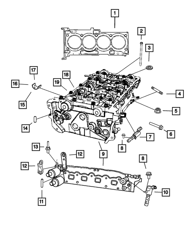 « 68011565AC –  : Cylindre Trousse De Culasse pour Mopar Image »