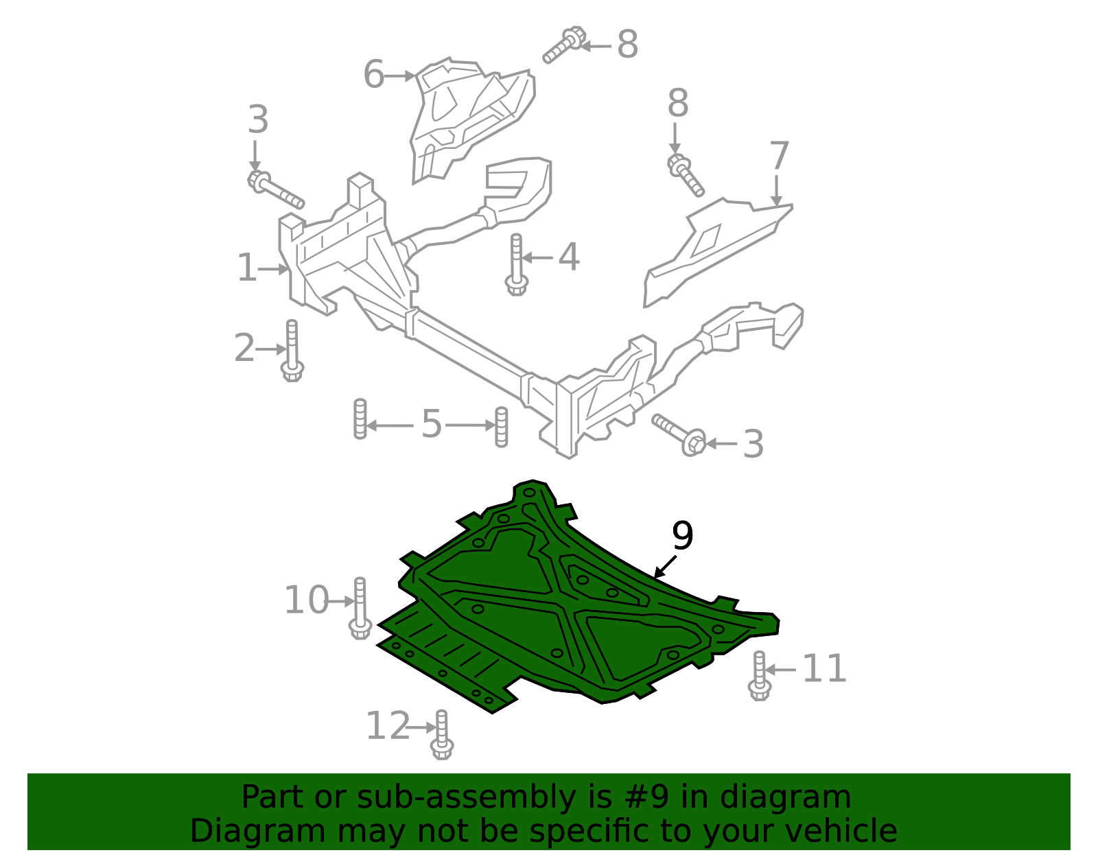 4M1-399-345-F - High-Quality Powertrain Skid Plate for 2017-2025 Audi ...