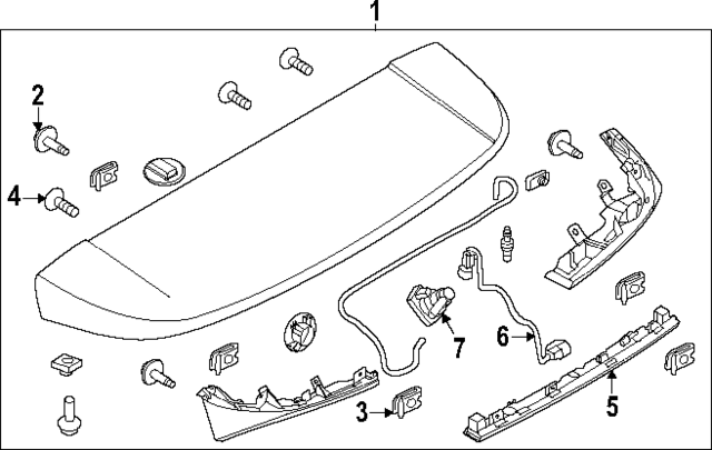 LC5Z7844210AB - : Spoiler for Lincoln: Aviator Image