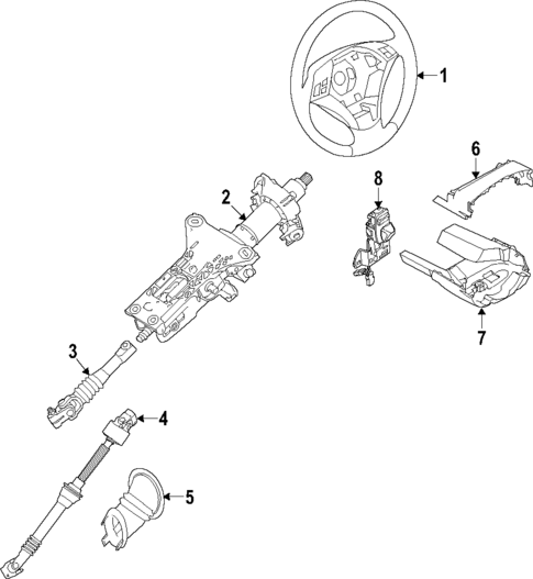 Steering Column for 2014 BMW M6 #0
