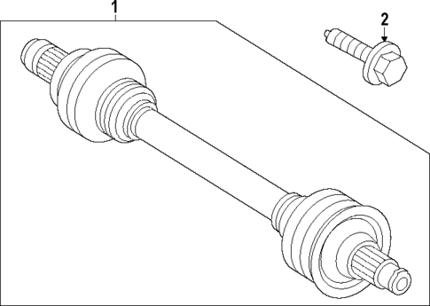 Drive Axles for 2025 Mercedes-Benz EQE SUV AMG&reg; #1