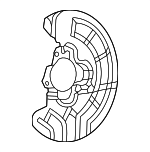 68551081AA - Brakes: Backing Plate for Mopar Image
