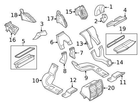 Ducts for 2016 Ford Escape #0