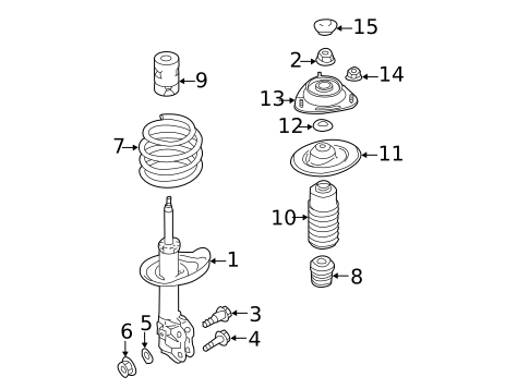 Struts & Components for 2015 Subaru Impreza #0