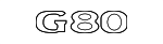 86310B1500 - : Nameplate for Genesis: G80 Image