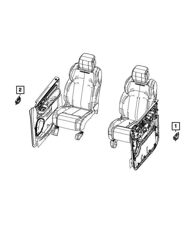 68549337AC - Electrical: Seat 24 Way Switch for Mopar Image