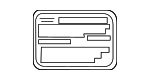 875290E010 - Body: Info Label for Scion: xA, xB, xD | Toyota: 4Runner, Avalon, Camry, Celica, Corolla, Highlander, Land Cruiser, Matrix, Prius, RAV4, Sequoia, Sienna, Solara, Tacoma, Tundra, Venza, Yaris Image
