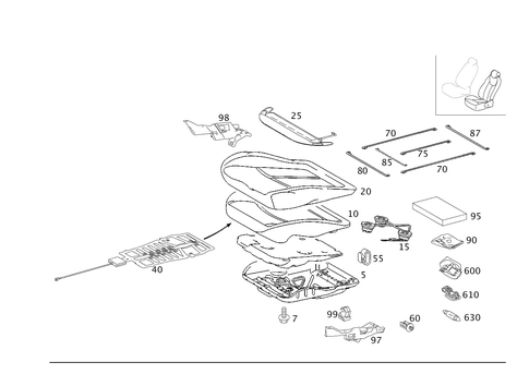 Left Seat for 2008 Mercedes-Benz E320 #0