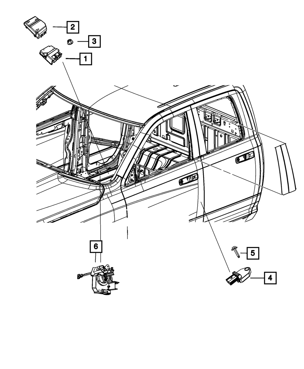 Occupant Restraint Module - Mopar (68303225AA)
