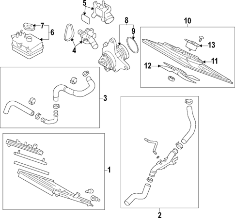 Radiator & Components for 2010 Mazda MX-5 Miata #1