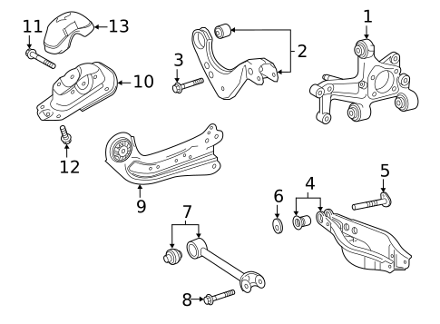 Rear Suspension for 2025 Toyota Corolla #1