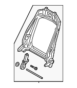 4M0881046P - Body: Seat Back Frame for Audi: A4, A4 allroad, A4 Quattro, A5 Sportback, Q7, Q8, RS Q8, RS5 Sportback, S4, S5 Sportback, SQ7, SQ8, TT Quattro Image