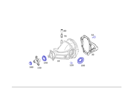 Rear Axle Differential for 2016 Mercedes-Benz E250 #0