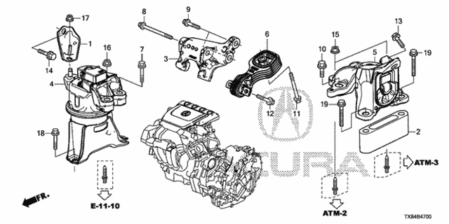 Engine Mounts for 2013 Acura ILX #0