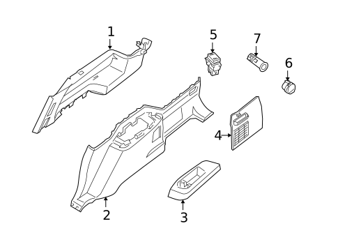 Interior Trim - Quarter Panels for 2008 Nissan Armada #0
