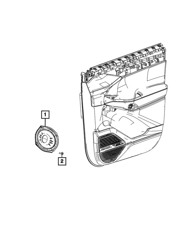6512499AA - Electrical: Screw, Right for Dodge: Charger Daytona, Durango | Jeep: Cherokee, Grand Cherokee, Grand Cherokee L, Grand Wagoneer, Wagoneer, Wagoneer S | Ram: 1500 Image