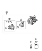 68405122AA - Air Conditioners and Heaters: A/c Compressor Clutch Overhaul Kit for Mopar Image