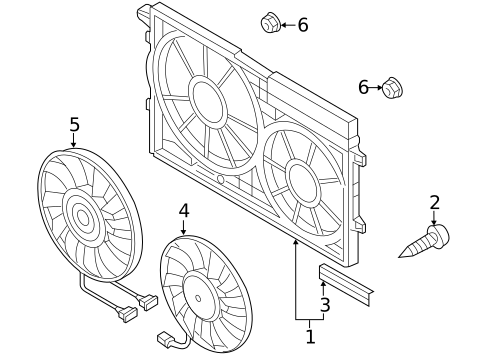Cooling Fan for 2013 Volkswagen Passat #0