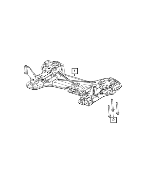 Front Suspension, Strut and Cradle for 2020 Ram ProMaster 3500 #1