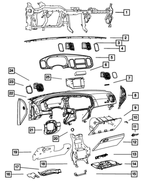 5108260AM - : Instrument Panel Reinforcement for Dodge: Charger Image