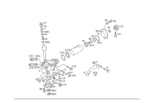 Steering Gear for 1988 Mercedes-Benz 300TE #0