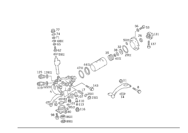 308676010017 - Steering: Screw for Mercedes-Benz Image image