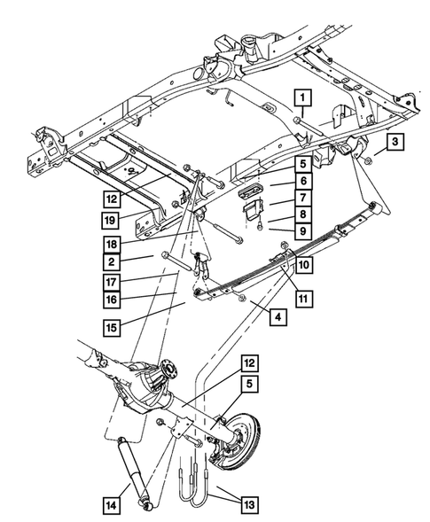 Rear Suspension and Cradle for 2010 Dodge Ram 2500 #0
