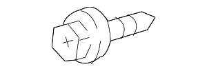 9015960477 - Accessories: Radiator Support Splash Shield Screw for Scion: xB | Toyota: Avalon, bZ4X, C-HR, Camry, Corolla, Crown, Crown Signia, Echo, GR Corolla, Highlander, Land Cruiser, Mirai, Prius, Prius AWD-e, Prius C, Prius Prime, RAV4, RAV4 Prime, Venza Image
