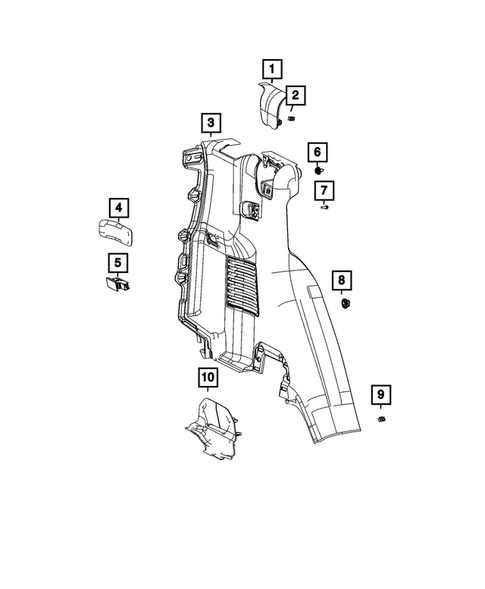 Panels - Moldings - Scuff Plates, Pillar, Cowl, 1/4 Panel Trim and Cargo Covers for 2026 Jeep Gladiator #5