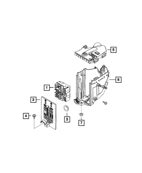 Power Distribution, Fuse Block, Junction Block, Relays and Fuses for 2020 Jeep Renegade #0