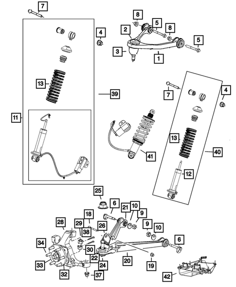 Front Suspension, Strut and Cradle for 2016 Dodge Viper #0