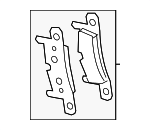 9GT698451G - : 1 Set Of Brake Pads for Porsche: 718 Cayman, 718 Spyder Image