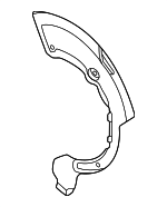 98135280180 - Brakes: Splash Shield for Porsche: 718 Cayman, 718 Spyder, Cayman Image