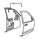 2C5Z7820124AA - Body: Door Shell for Lincoln: Aviator Image