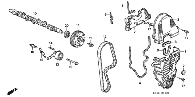 Camshaft - Timing Belt for 1993 Honda Civic #0
