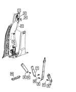 6036773AA - Restraints: Pan Head Screw for Mopar Image