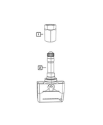 68406527AA - Wheels: Tire Pressure Sensor for Mopar Image
