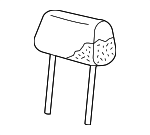 1J0881901K64C - Body: Headrest for Volkswagen Image