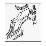 8S7809837 - : Quarter Panel for Audi Image