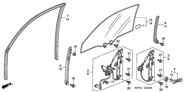 Door Windows for 2005 Honda Civic #0