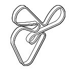 252122G760 - Cooling System: Serpentine Belt for Hyundai Image