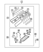 68294133AE - 6.4L Gas; Engine: Long Block Engine Gasket Kit for Mopar Image