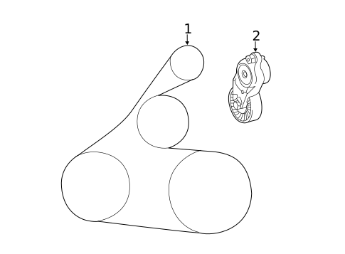 Belts & Pulleys for 2013 Toyota Camry #0