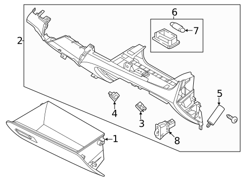 Glove Box for 2023 Kia Seltos #0