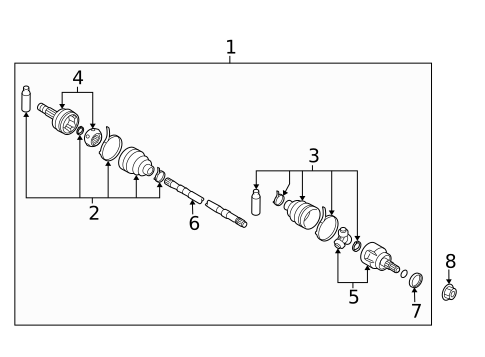 Drive Axles for 2006 Nissan Murano #1