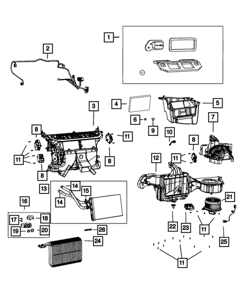 Air Conditioner and Heater Units for 2023 Dodge Charger #0