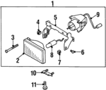 8971240003 - : Fog Lamp Assembly for Isuzu Image