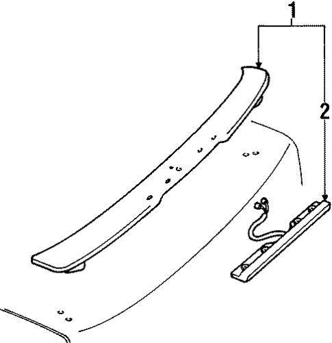 Spoiler for 1997 Ford Contour #0